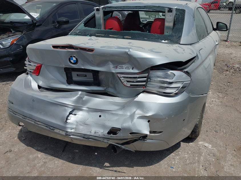 2016 BMW 4er VIN WBA3T3C52G5A41577 IAAI salvage auction — REAR END, Wait Title, sold $2,975 on 2026-07-29 (photo 6)