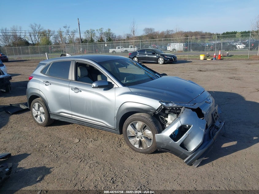 2021 Hyundai Kona VIN KM8K53AG4MU104850 IAAI salvage auction — FRONT END, Salvage (Virginia), sold $4,400 on 2026-07-24 (photo 1)