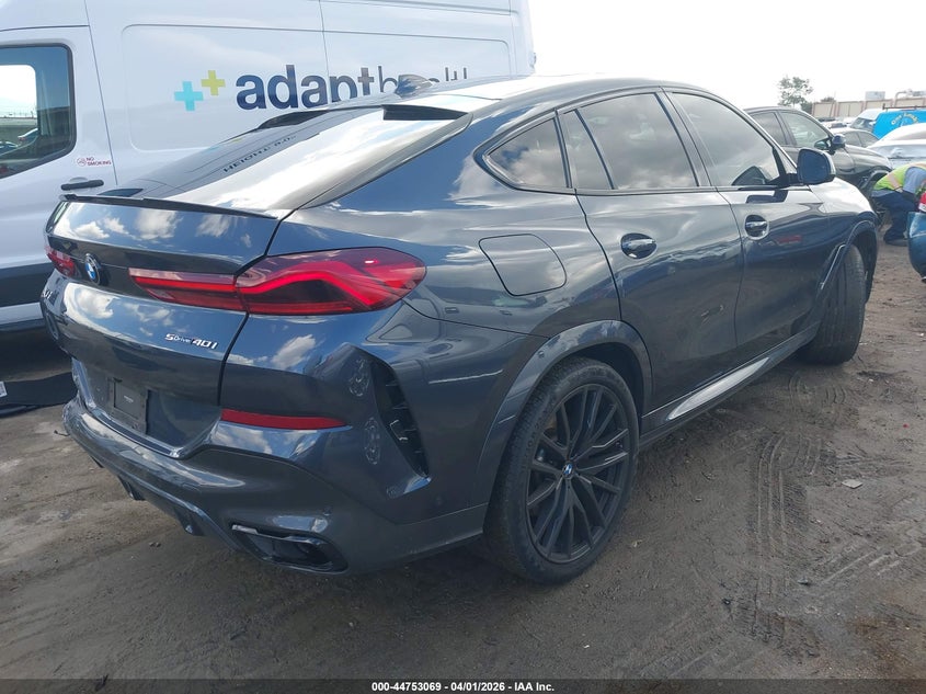 2021 BMW X6 VIN 5UXCY4C02M9D74606 IAAI salvage auction — LEFT REAR, Wait Title, sold $29,850 on 2026-07-08 (photo 4)