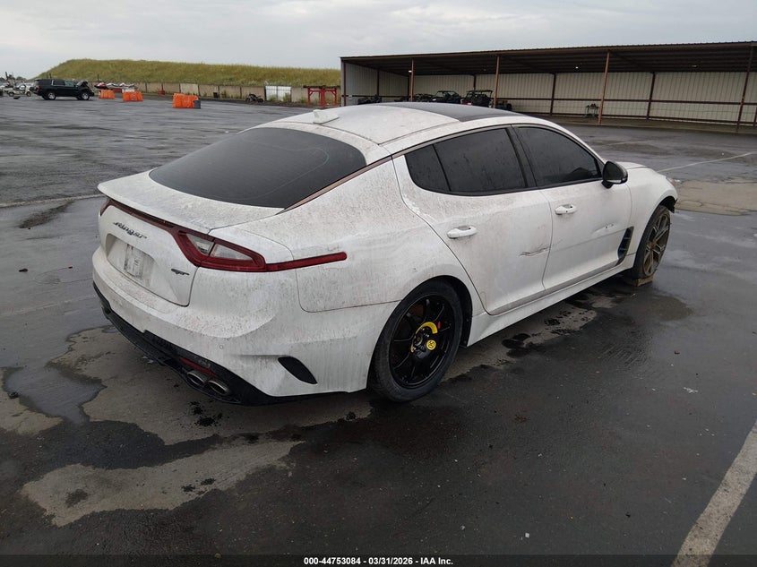 2018 Kia Stinger VIN KNAE45LC2J6039973 IAAI salvage auction — FRONT END, Wait Title, sold $25 on 2026-07-29 (photo 4)