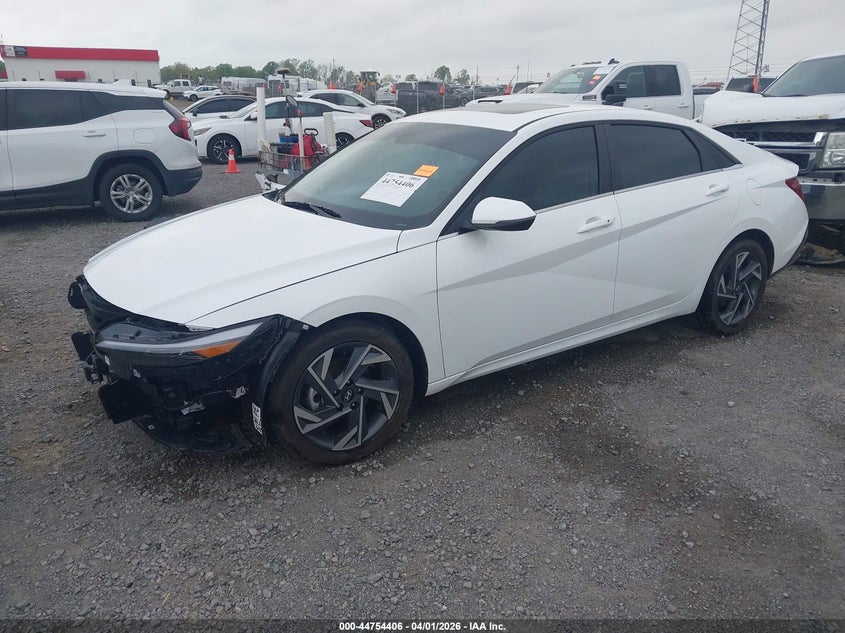 2026 Hyundai Elantra VIN KMHLP4DG7TU134651 IAAI salvage auction — FRONT END, Clear (Arkansas), sold $10,850 on 2026-07-22 (photo 2)