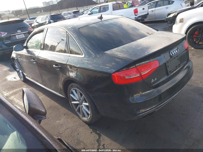 2015 Audi A4 VIN WAUAFAFL4FN011487 IAAI salvage auction — LEFT FRONT, Wait Title, sold $1,775 on 2026-08-14 (photo 3)