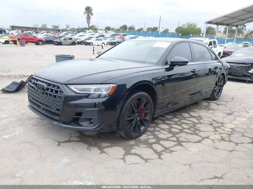 2025 Audi S8 VIN WAULSBF83SN002375 IAAI salvage auction — REAR END, Wait Title, sold $67,750 on 2026-07-08 (photo 2)