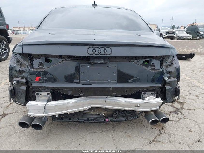 2025 Audi S8 VIN WAULSBF83SN002375 IAAI salvage auction — REAR END, Wait Title, sold $67,750 on 2026-07-08 (photo 6)