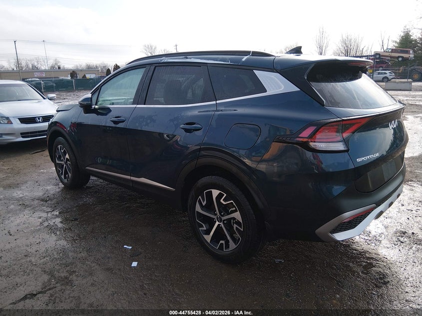 2025 Kia Sportage VIN KNDPVCDG8S7250640 IAAI salvage auction — FRONT END, Wait Title, sold $9,500 on 2026-07-15 (photo 3)