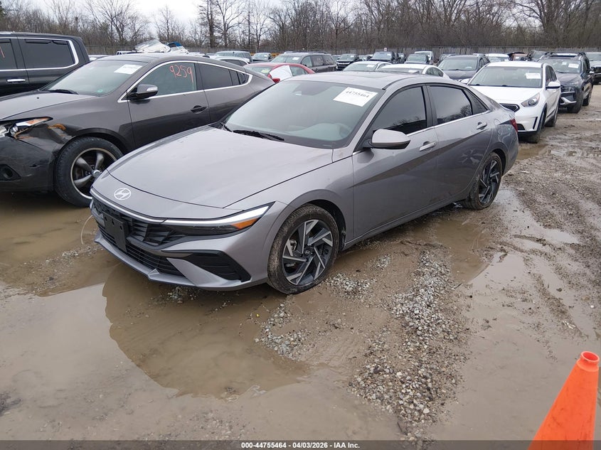 2025 Hyundai Elantra VIN KMHLS4DG2SU990579 IAAI salvage auction — HAIL, Salvage (Illinois), sold $10,800 on 2026-07-07 (photo 2)