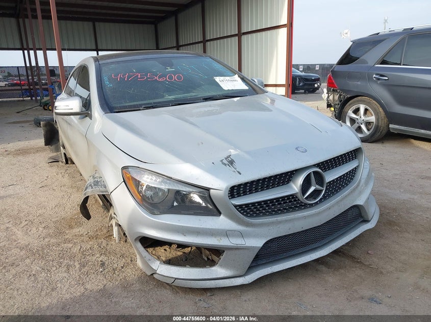 2014 Mercedes-benz Cla-klasse VIN WDDSJ4EB3EN049524 IAAI salvage auction — FRONT & REAR, Salvage (Texas), sold $1,525 on 2026-07-28 (photo 1)