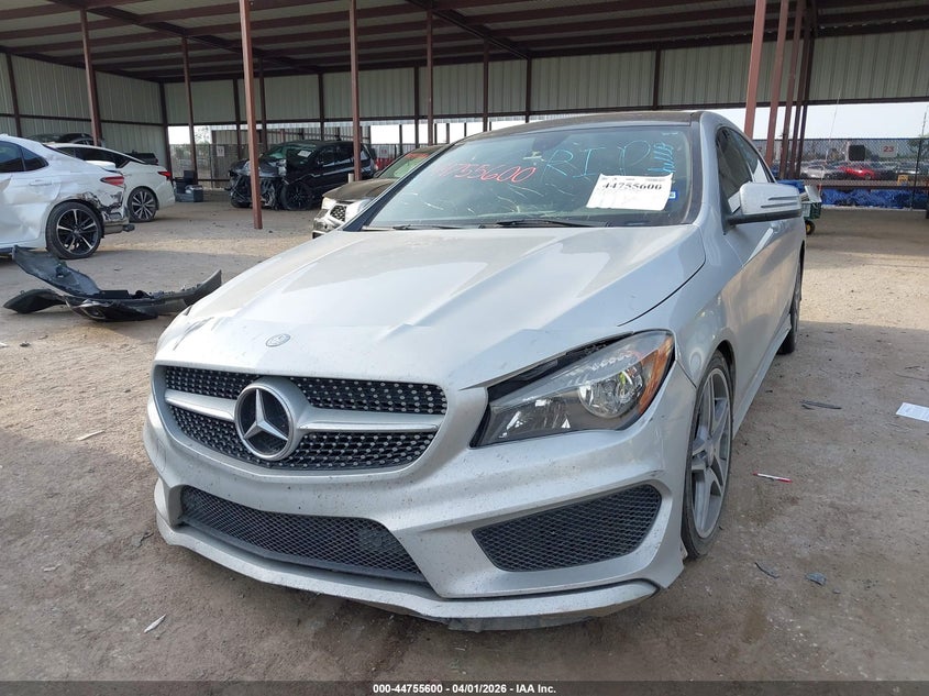 2014 Mercedes-benz Cla-klasse VIN WDDSJ4EB3EN049524 IAAI salvage auction — FRONT & REAR, Salvage (Texas), sold $1,525 on 2026-07-28 (photo 2)