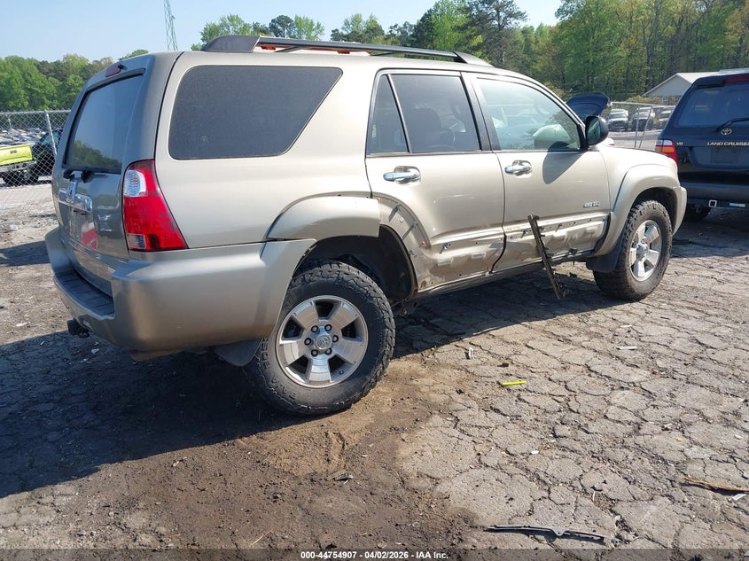2006 Toyota 4runner VIN JTEBU14R060099015 IAAI salvage auction — RIGHT REAR, Salvage (Georgia), sold $4,150 on 2026-07-15 (photo 4)