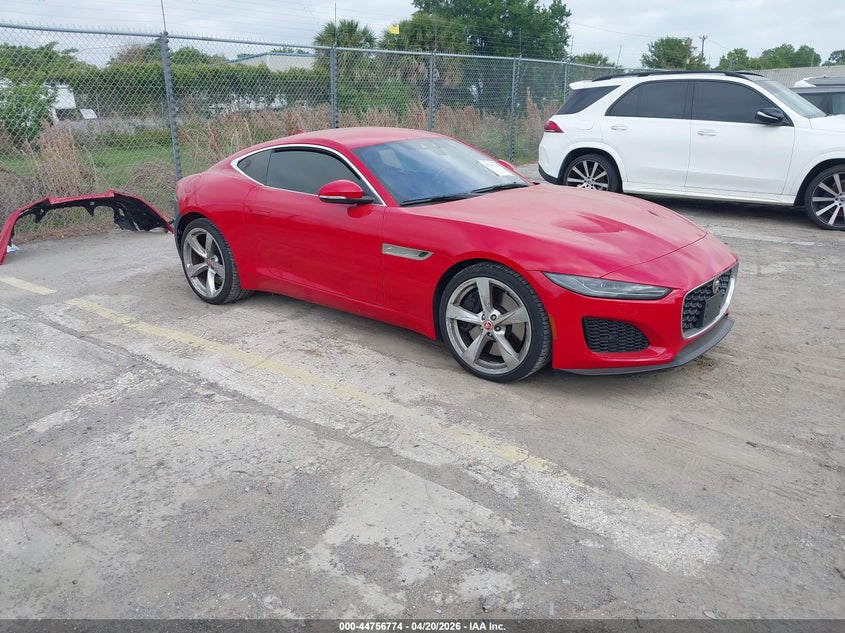 2023 Jaguar F-type VIN SAJDD1EE5PCK81125 IAAI salvage auction — REAR END, Rebuildable (Florida), sold $19,100 on 2026-07-31 (photo 1)