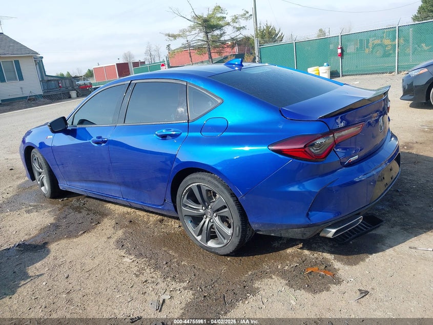 2021 Acura Tlx VIN 19UUB5F58MA004066 IAAI salvage auction — REAR END, Salvage - 75% Or Less (Maryland), sold $8,300 on 2026-07-24 (photo 3)