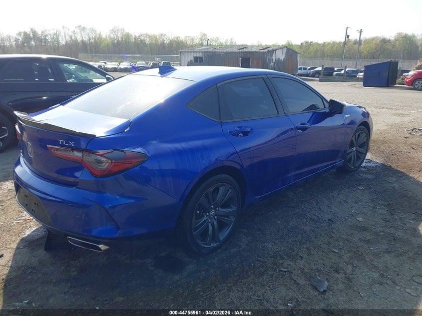 2021 Acura Tlx VIN 19UUB5F58MA004066 IAAI salvage auction — REAR END, Salvage - 75% Or Less (Maryland), sold $8,300 on 2026-07-24 (photo 4)