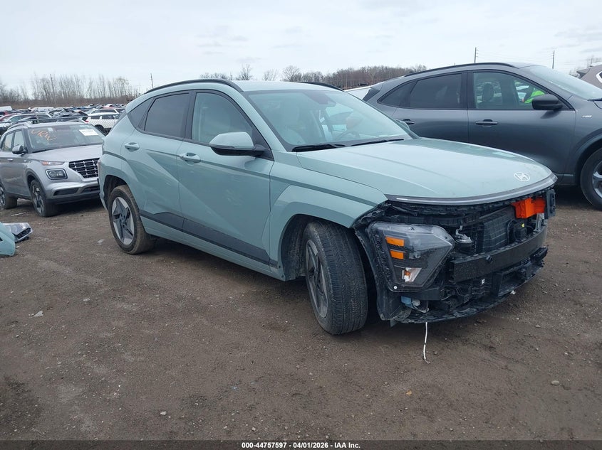 2025 Hyundai Kona VIN KM8HC3A61SU027343 IAAI salvage auction — FRONT END, Salvage (Idaho), sold $7,200 on 2026-08-02 (photo 1)