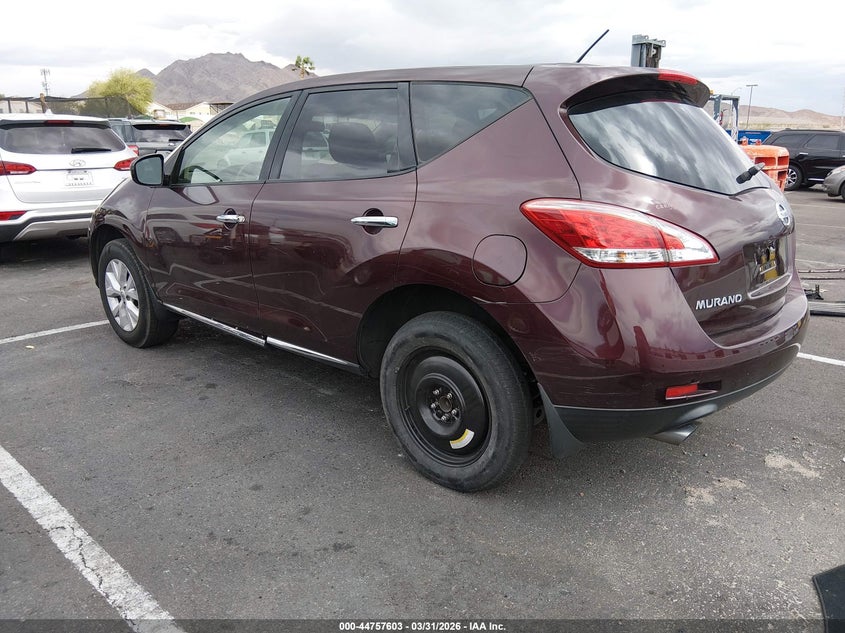 2014 Nissan Murano VIN JN8AZ1MU1EW402048 IAAI salvage auction — LEFT & RIGHT, Clear (Nevada), sold $275 on 2026-07-10 (photo 3)