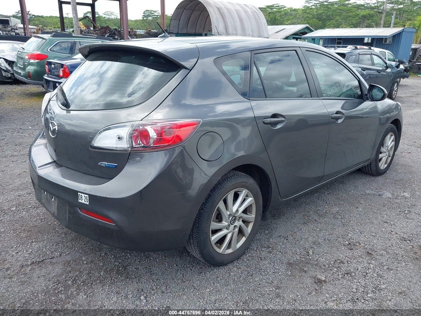 2013 Mazda 3 VIN JM1BL1L71D1784512 IAAI salvage auction — LEFT REAR, Salvage (Hawaii), sold $75 on 2026-07-28 (photo 4)