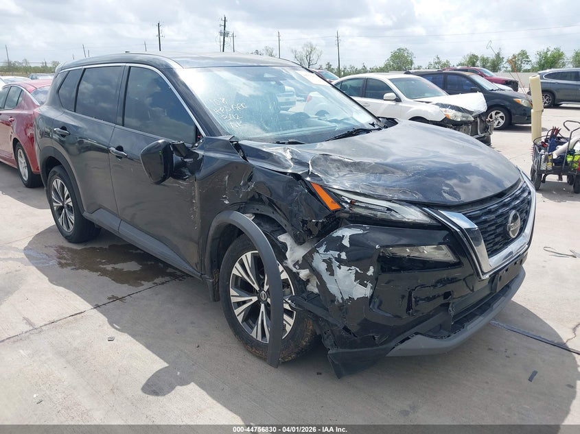 2021 Nissan Rogue VIN JN8AT3BA6MW018108 IAAI salvage auction — FRONT END, Wait Title, sold $3,850 on 2026-07-10 (photo 1)