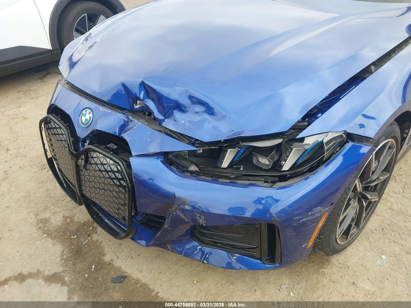 2025 BMW I4 VIN WBY43HD04SFU46541 IAAI salvage auction — FRONT END, Wait Title, sold $18,750 on 2026-08-27 (photo 6)