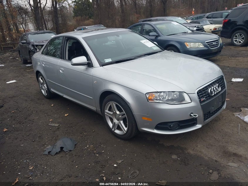 2008 Audi A4 VIN WAUDF78E08A091475 IAAI salvage auction — FRONT END, Mv-907A (New York), sold $575 on 2026-07-07 (photo 1)