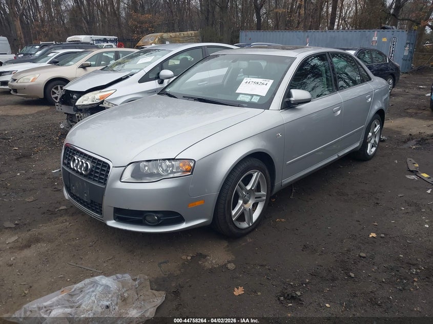 2008 Audi A4 VIN WAUDF78E08A091475 IAAI salvage auction — FRONT END, Mv-907A (New York), sold $575 on 2026-07-07 (photo 2)