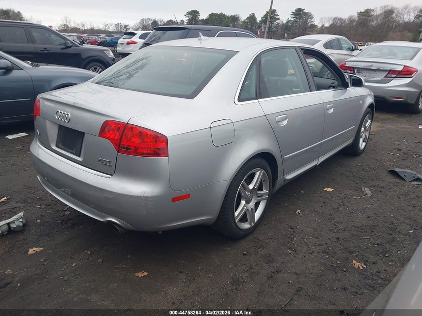 2008 Audi A4 VIN WAUDF78E08A091475 IAAI salvage auction — FRONT END, Mv-907A (New York), sold $575 on 2026-07-07 (photo 4)
