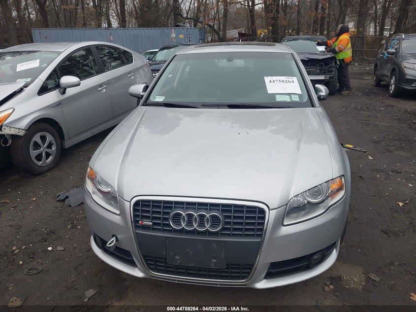2008 Audi A4 VIN WAUDF78E08A091475 IAAI salvage auction — FRONT END, Mv-907A (New York), sold $575 on 2026-07-07 (photo 6)