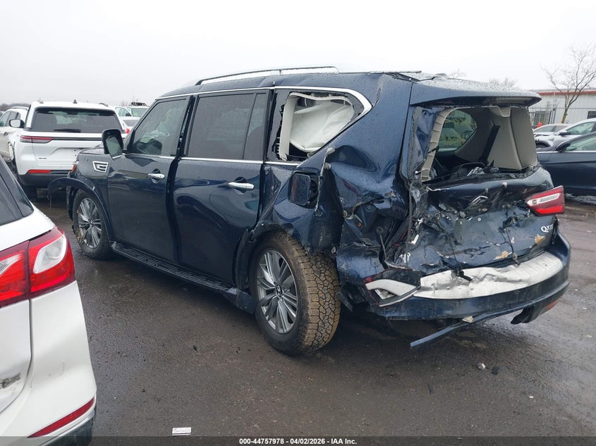 2021 Infiniti Qx80 VIN JN8AZ2AE6M9269464 IAAI salvage auction — FRONT & REAR, Wait Title, sold $3,450 on 2026-07-23 (photo 3)