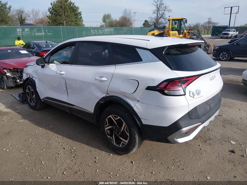 2025 Kia Sportage VIN 5XYK2CDF2SG324308 IAAI salvage auction — FRONT END, Salvage (Kentucky), sold $6,600 on 2026-07-29 (photo 3)