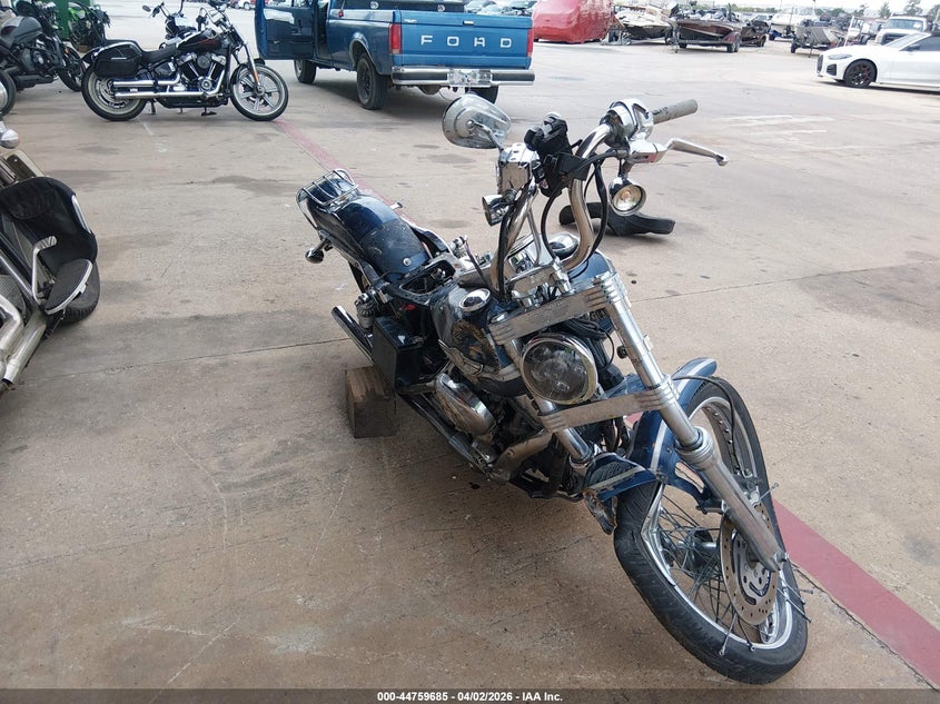 2003 Harley-davidson Fxdwg VIN 1HD1GEV153K302681 IAAI salvage auction — FRONT END, Salvage (Texas), sold $25 on 2026-07-23 (photo 1)