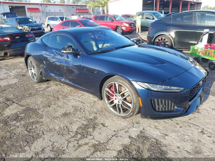 2023 Jaguar F-type VIN SAJDD1EE7PCK80834 IAAI salvage auction — SIDE, Wait Title, sold $18,200 on 2026-07-23 (photo 1)