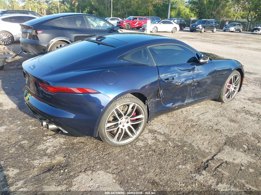 2023 Jaguar F-type VIN SAJDD1EE7PCK80834 IAAI salvage auction — SIDE, Wait Title, sold $18,200 on 2026-07-23 (photo 4)
