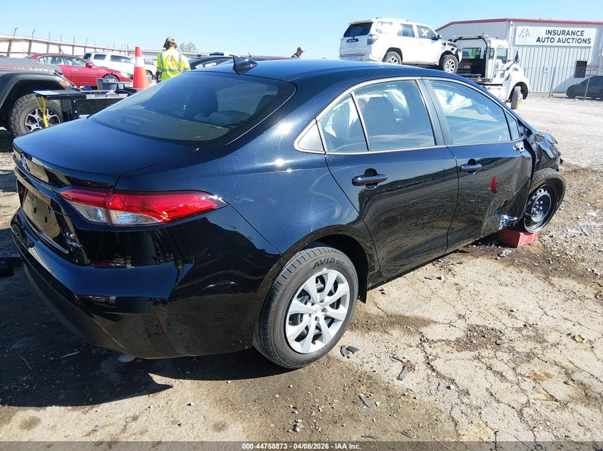 2026 Toyota Corolla VIN JTDBCMFE3T3112899 IAAI salvage auction — ROLLOVER, Salvage Title, sold $3,250 on 2026-07-30 (photo 4)
