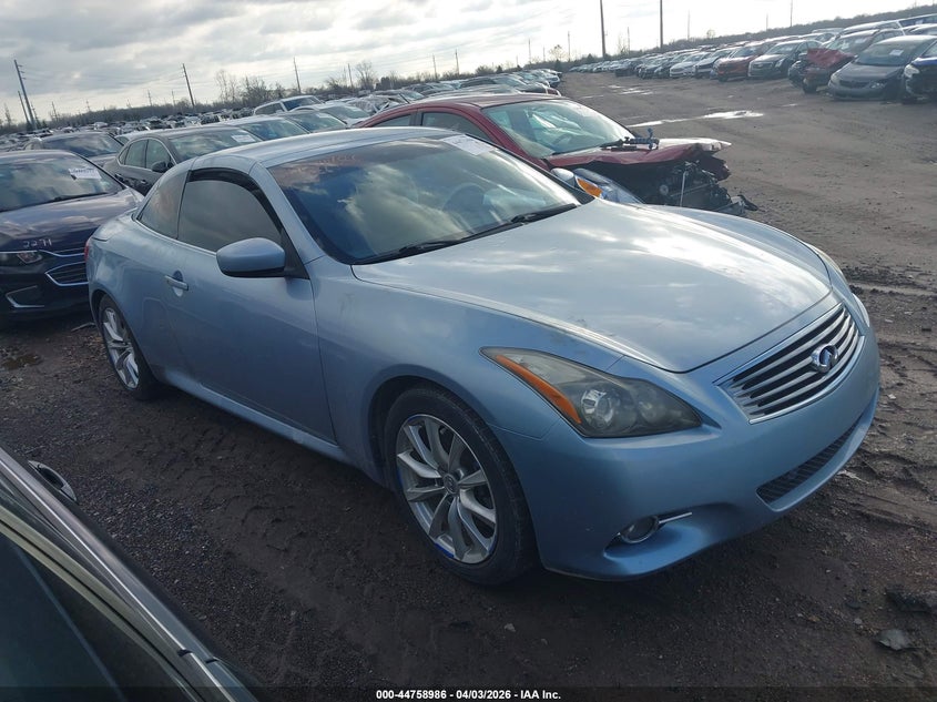 2011 Infiniti G VIN JN1CV6FEXBM951485 IAAI salvage auction — LEFT SIDE, Clear (Michigan), sold $1,100 on 2026-07-16 (photo 1)