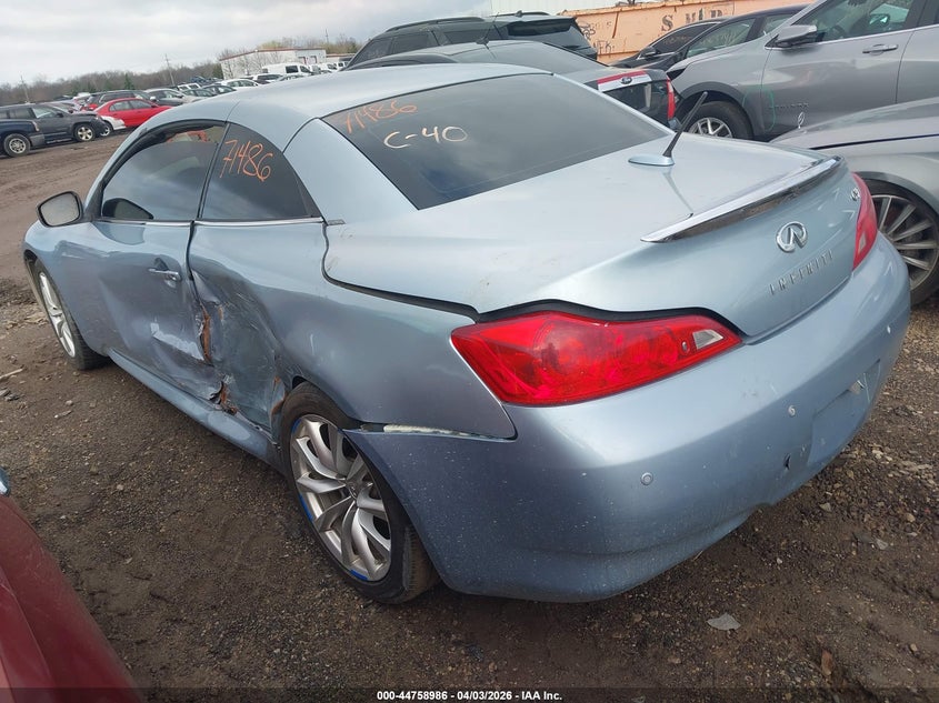 2011 Infiniti G VIN JN1CV6FEXBM951485 IAAI salvage auction — LEFT SIDE, Clear (Michigan), sold $1,100 on 2026-07-16 (photo 3)