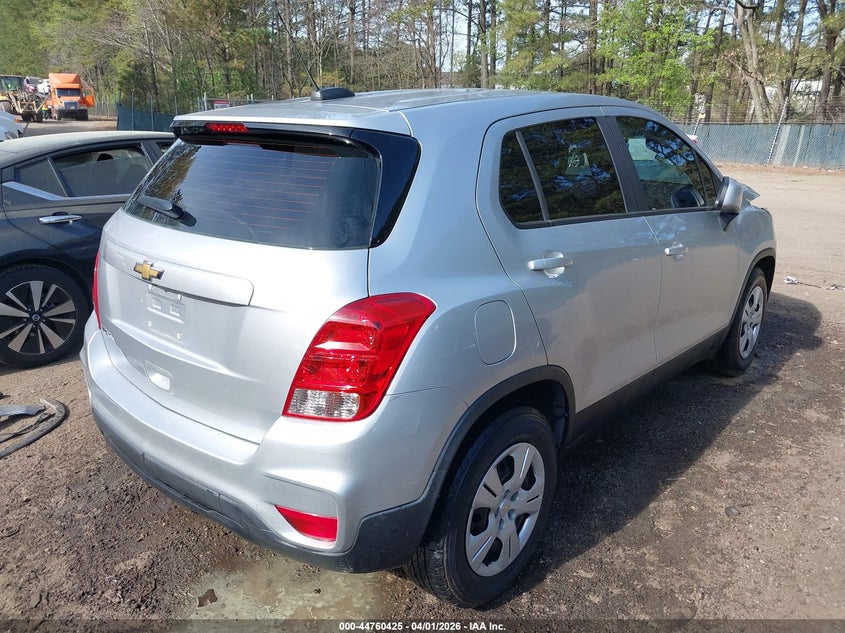 2017 Chevrolet Trax VIN KL7CJKSB9HB213742 IAAI salvage auction — FRONT END, Wait Title, sold $450 on 2026-07-09 (photo 4)