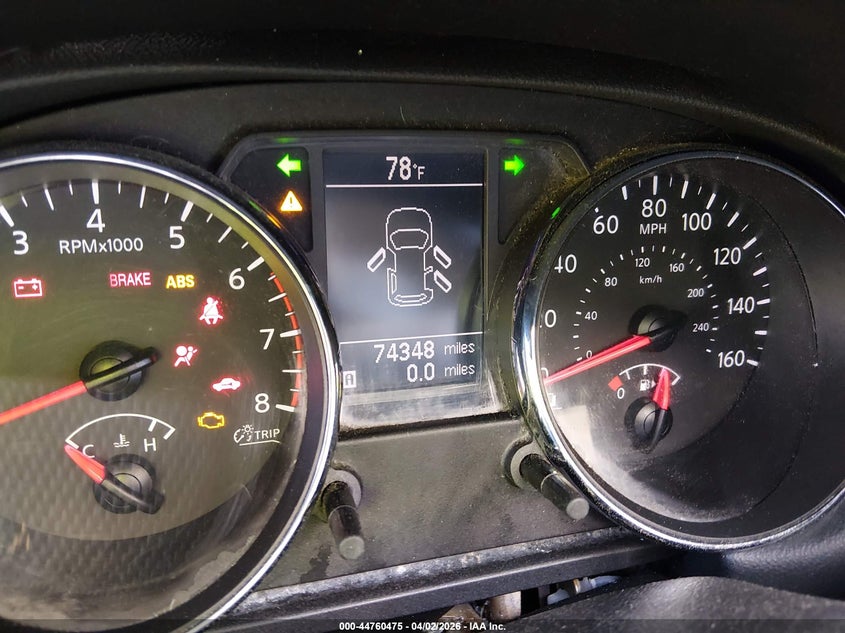 2013 Nissan Rogue VIN JN8AS5MT8DW530742 IAAI salvage auction — FRONT END, Junk Receipt (North Carolina), sold $325 on 2026-07-15 (photo 7)