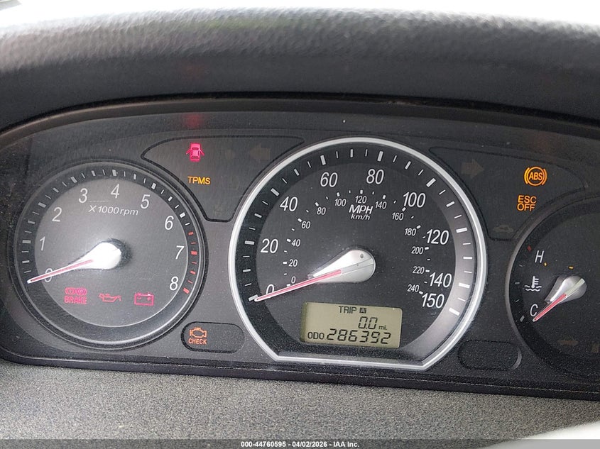 2008 Hyundai Sonata VIN 5NPET46C58H301948 IAAI salvage auction — FRONT END, Salvage (Louisiana), sold $150 on 2026-07-29 (photo 7)