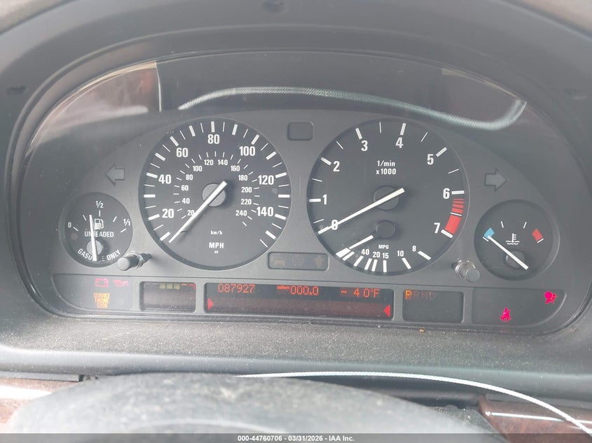 2003 BMW 5 series VIN WBADT63453CK43362 IAAI salvage auction — MECHANICAL, App For Dup Clear (California), sold $550 on 2026-07-13 (photo 7)