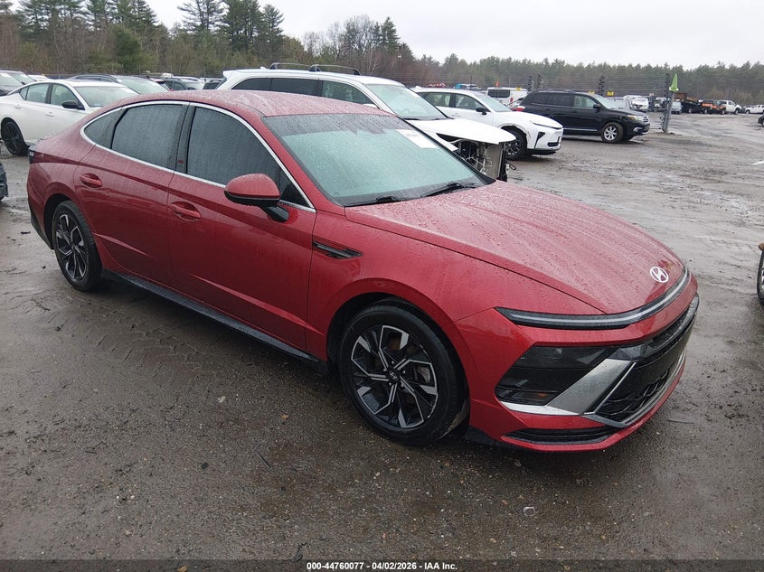 2024 Hyundai Sonata VIN KMHL64JA2RA397031 IAAI salvage auction — LEFT REAR, Salvage (Massachusetts), sold $6,850 on 2026-07-10 (photo 1)