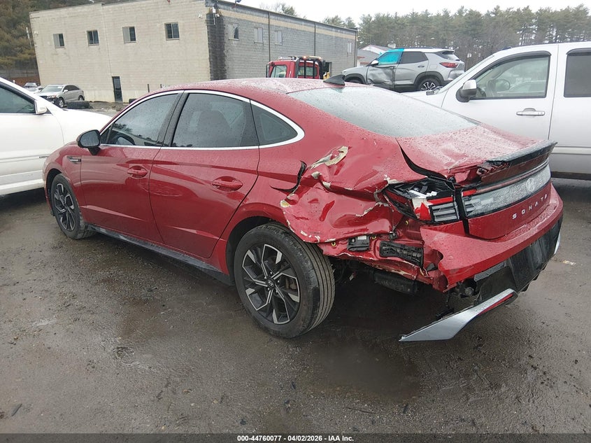 2024 Hyundai Sonata VIN KMHL64JA2RA397031 IAAI salvage auction — LEFT REAR, Salvage (Massachusetts), sold $6,850 on 2026-07-10 (photo 3)