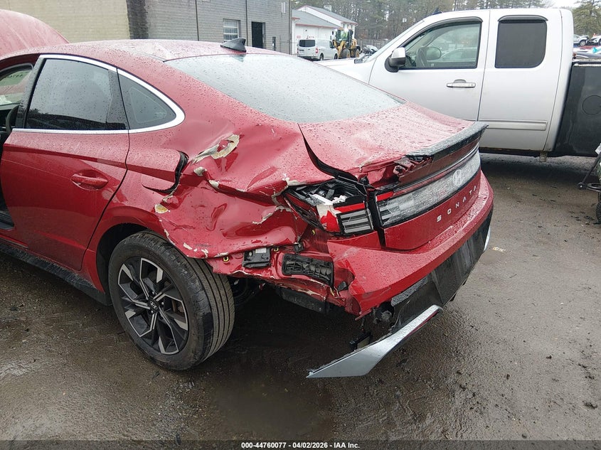 2024 Hyundai Sonata VIN KMHL64JA2RA397031 IAAI salvage auction — LEFT REAR, Salvage (Massachusetts), sold $6,850 on 2026-07-10 (photo 6)