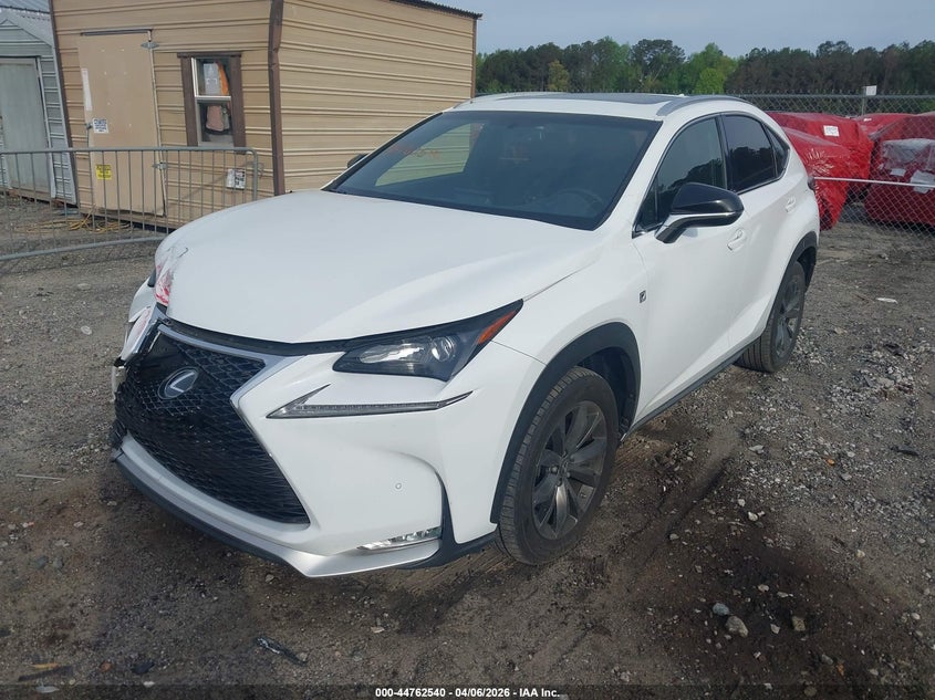 2017 Lexus Nx VIN JTJYARBZ9H2058749 IAAI salvage auction — FRONT END, Salvage (Tennessee), sold $8,000 on 2026-07-31 (photo 2)