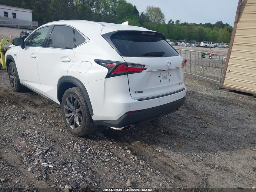 2017 Lexus Nx VIN JTJYARBZ9H2058749 IAAI salvage auction — FRONT END, Salvage (Tennessee), sold $8,000 on 2026-07-31 (photo 3)