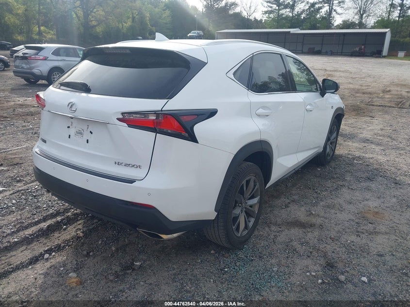 2017 Lexus Nx VIN JTJYARBZ9H2058749 IAAI salvage auction — FRONT END, Salvage (Tennessee), sold $8,000 on 2026-07-31 (photo 4)