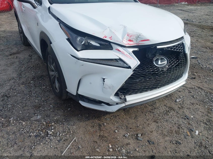 2017 Lexus Nx VIN JTJYARBZ9H2058749 IAAI salvage auction — FRONT END, Salvage (Tennessee), sold $8,000 on 2026-07-31 (photo 6)