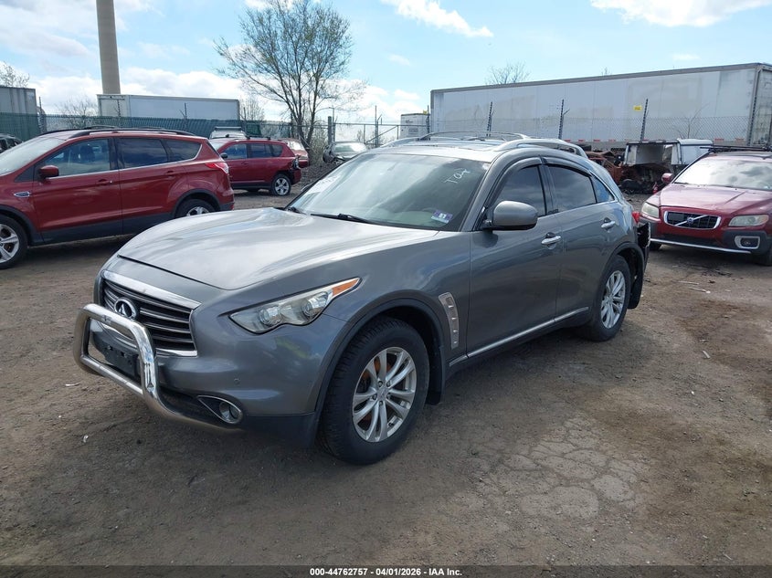 2012 Infiniti Fx VIN JN8AS1MW5CM155874 IAAI salvage auction — REAR END, Salvage (Pennsylvania), sold $1,300 on 2026-07-19 (photo 2)