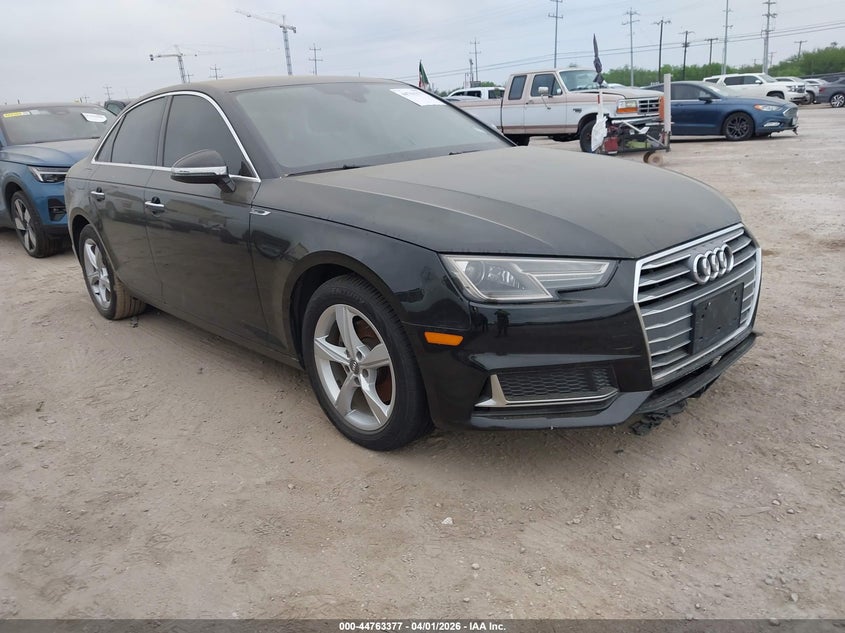 2019 Audi A4 VIN WAUGMAF49KA014573 IAAI salvage auction — LEFT SIDE, Salvage (Texas), sold $3,750 on 2026-07-20 (photo 1)