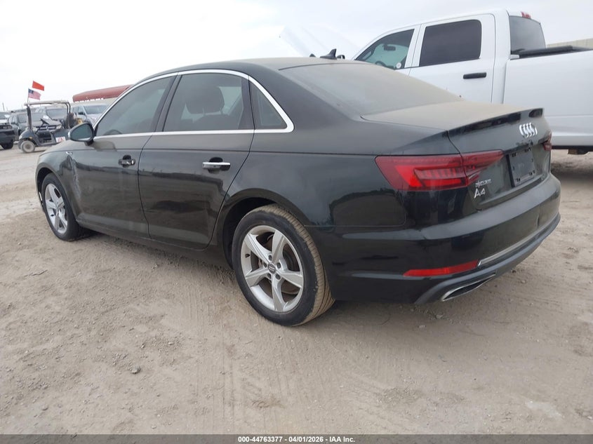 2019 Audi A4 VIN WAUGMAF49KA014573 IAAI salvage auction — LEFT SIDE, Salvage (Texas), sold $3,750 on 2026-07-20 (photo 3)