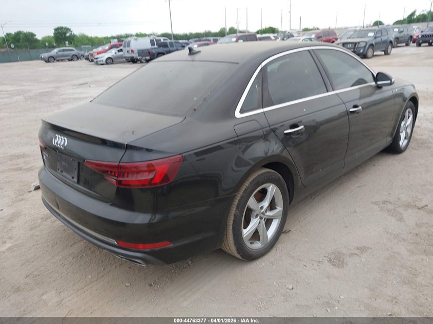 2019 Audi A4 VIN WAUGMAF49KA014573 IAAI salvage auction — LEFT SIDE, Salvage (Texas), sold $3,750 on 2026-07-20 (photo 4)