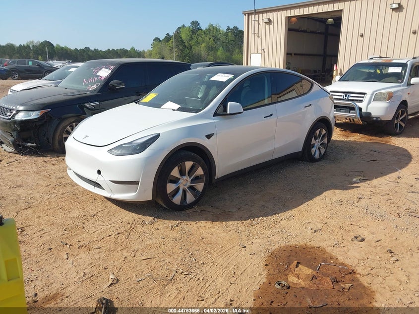 2023 Tesla Model y VIN 7SAYGAEE6PF758870 IAAI salvage auction — RIGHT REAR, Wait Title, sold $11,000 on 2026-07-16 (photo 2)