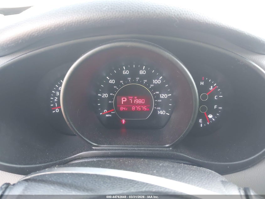 2017 Kia Soul VIN KNDJN2A27H7422383 IAAI salvage auction — HAIL, Clear (Oklahoma), sold $2,800 on 2026-07-29 (photo 7)